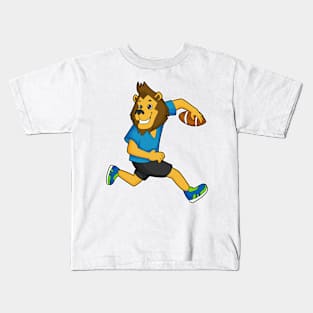 Lion Rugby player Football Kids T-Shirt